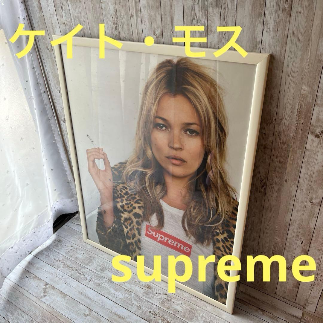 ケイト・モス　supreme フレーム付き　ポスター✨
