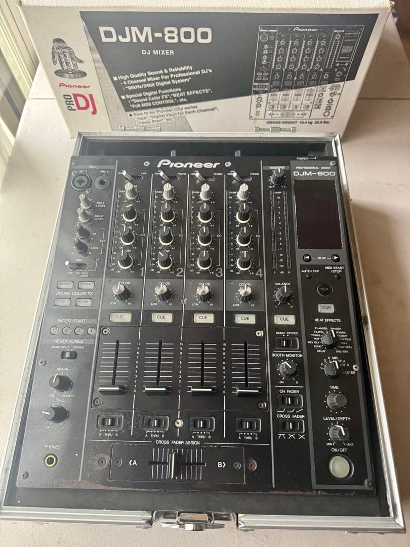 Pioneer DJM-800 DJミキサー ケース付き