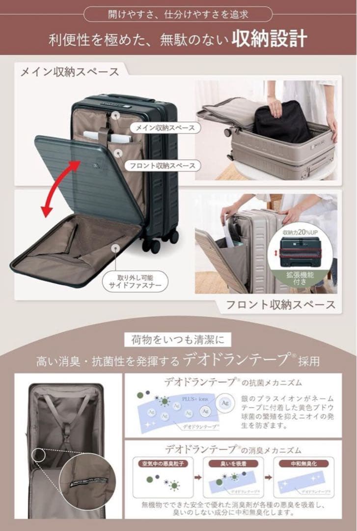 ②机になるスーツケース スーツケース キャリーケース 機内持ち込　キャリーバッグ