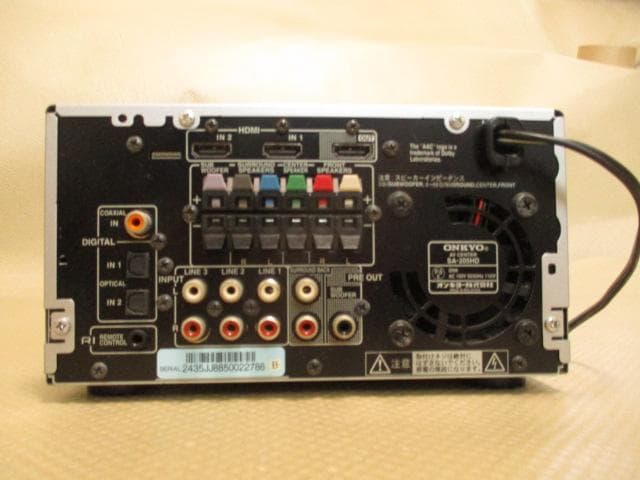 ONKYO　AVセンターSA-205HD音籠り・音消え障害対策品　2407