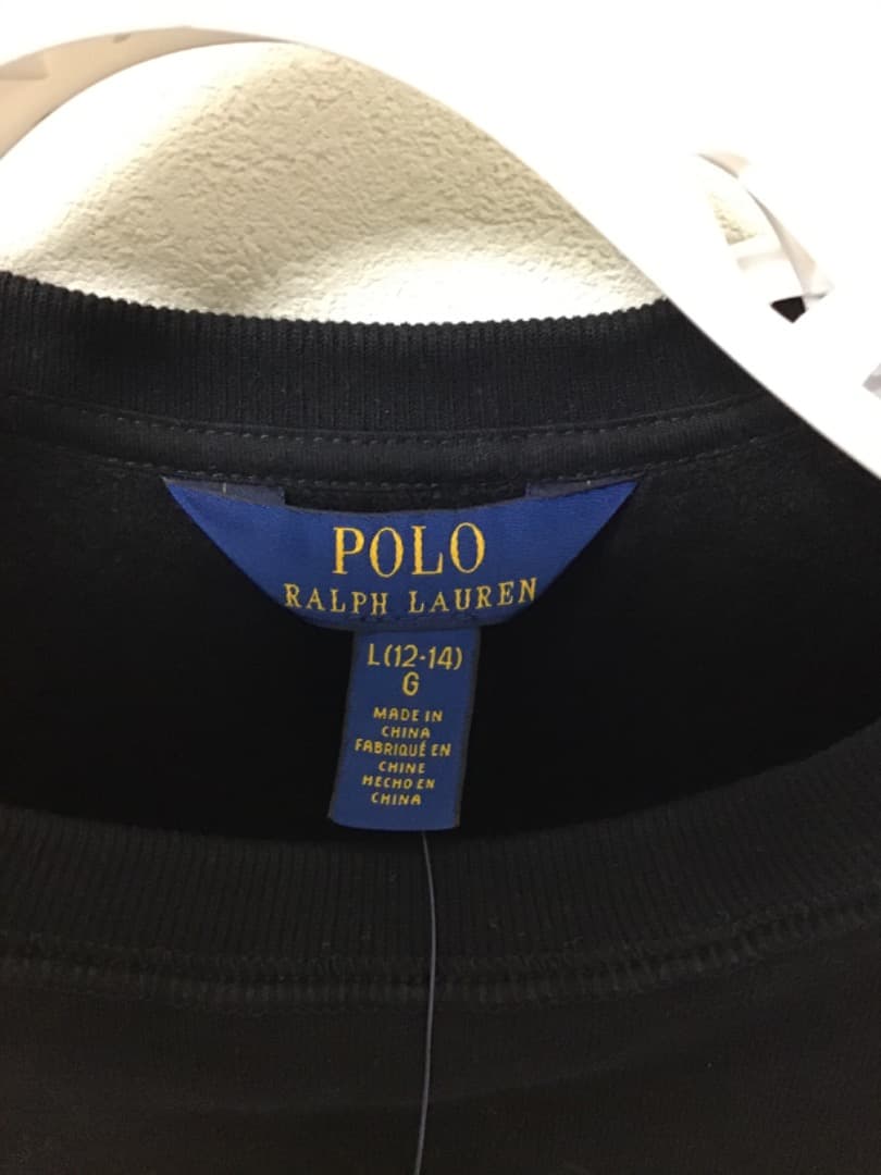 ラルフ　ポロベア トレーナー ブラック　150