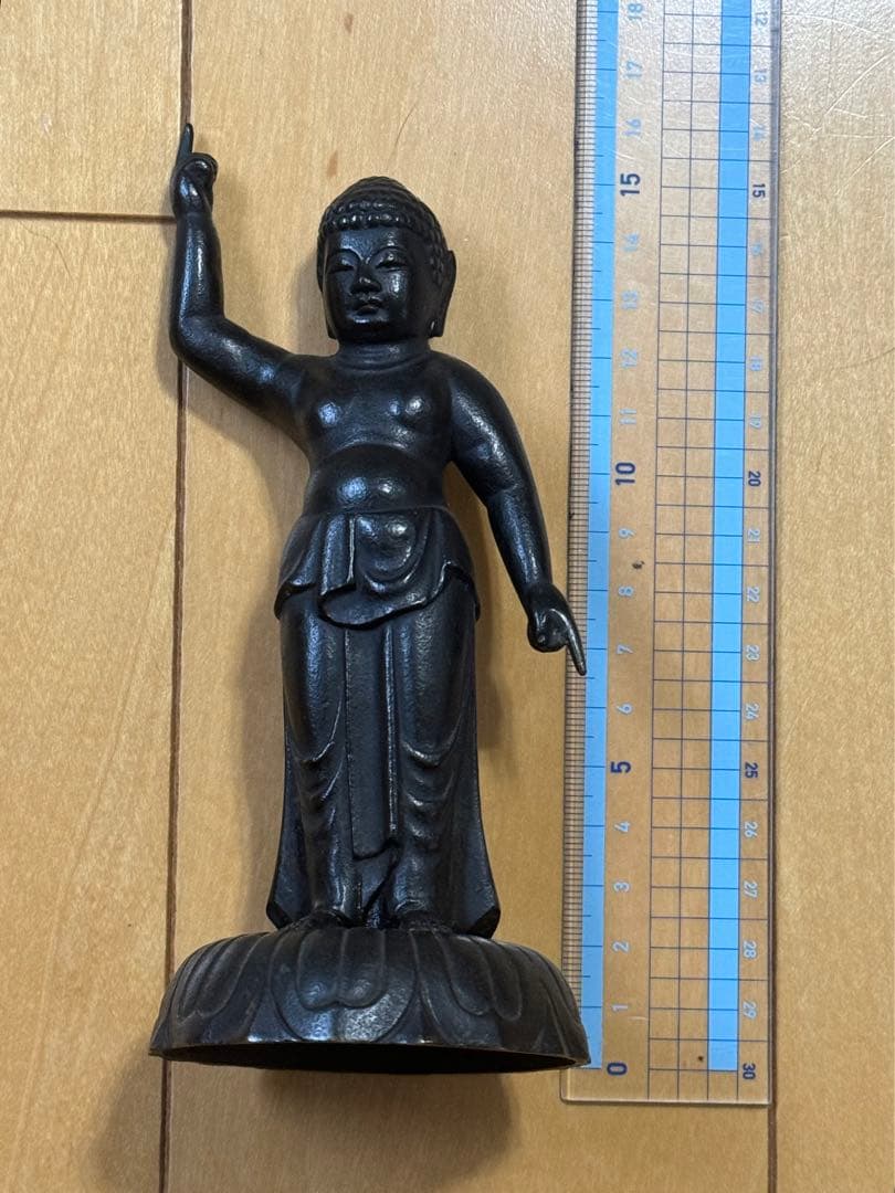 仏像 釈迦誕生仏 立像 お釈迦様 置物 仏具  お釈迦さま像