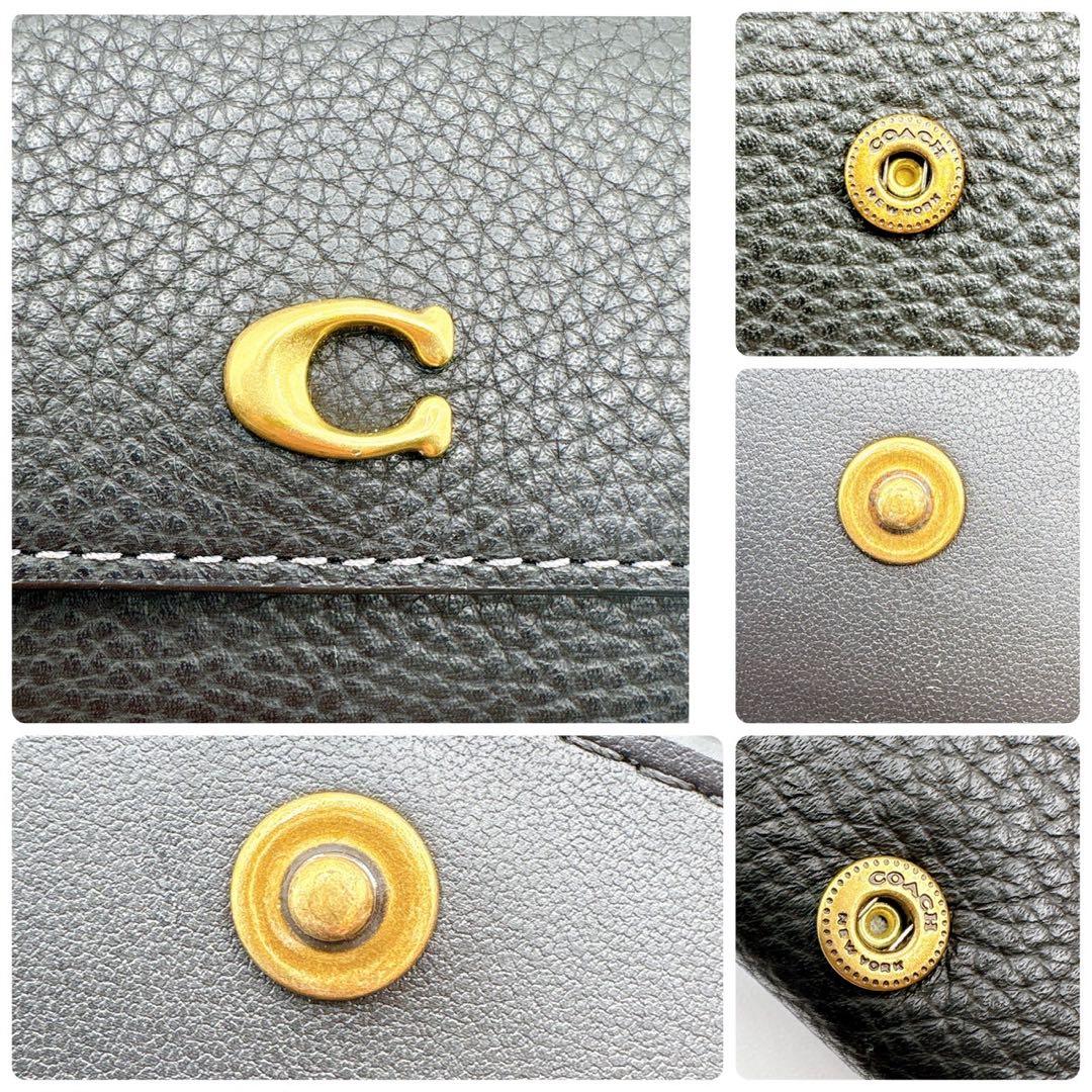 【ほぼ未使用】COACH トライフォールド　三つ折り財布　コンパクトウォレット