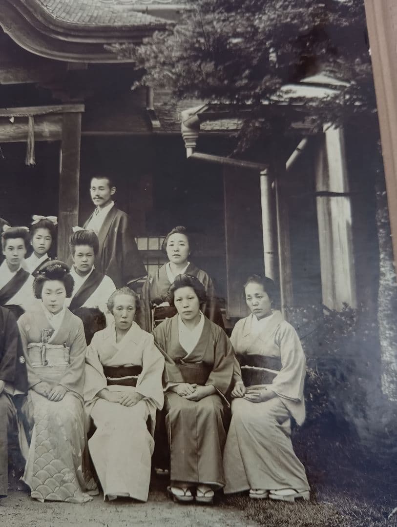 古い集合写真　結婚式　（仙台市片平丁神宮）白崎写真館（仙台）