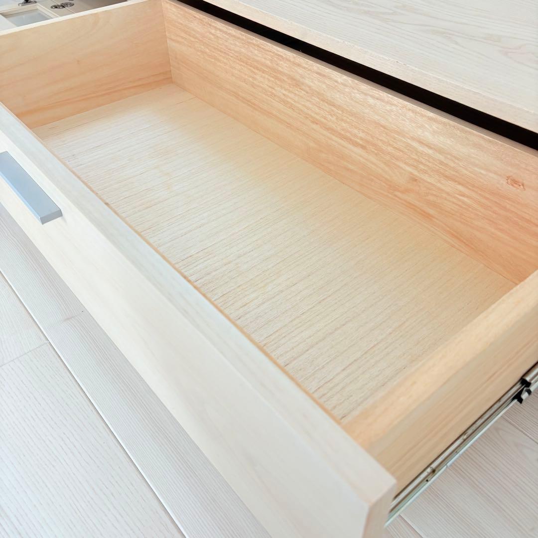 【送料込】アクタス テレビボード幅150cm×奥行45cm×高さ31cmホワイト