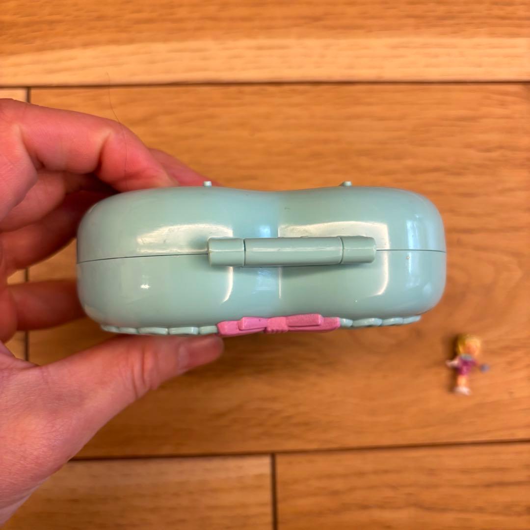 ポーリーポケット•ベビールーム・コンパクト•ハート型•パステルブルー