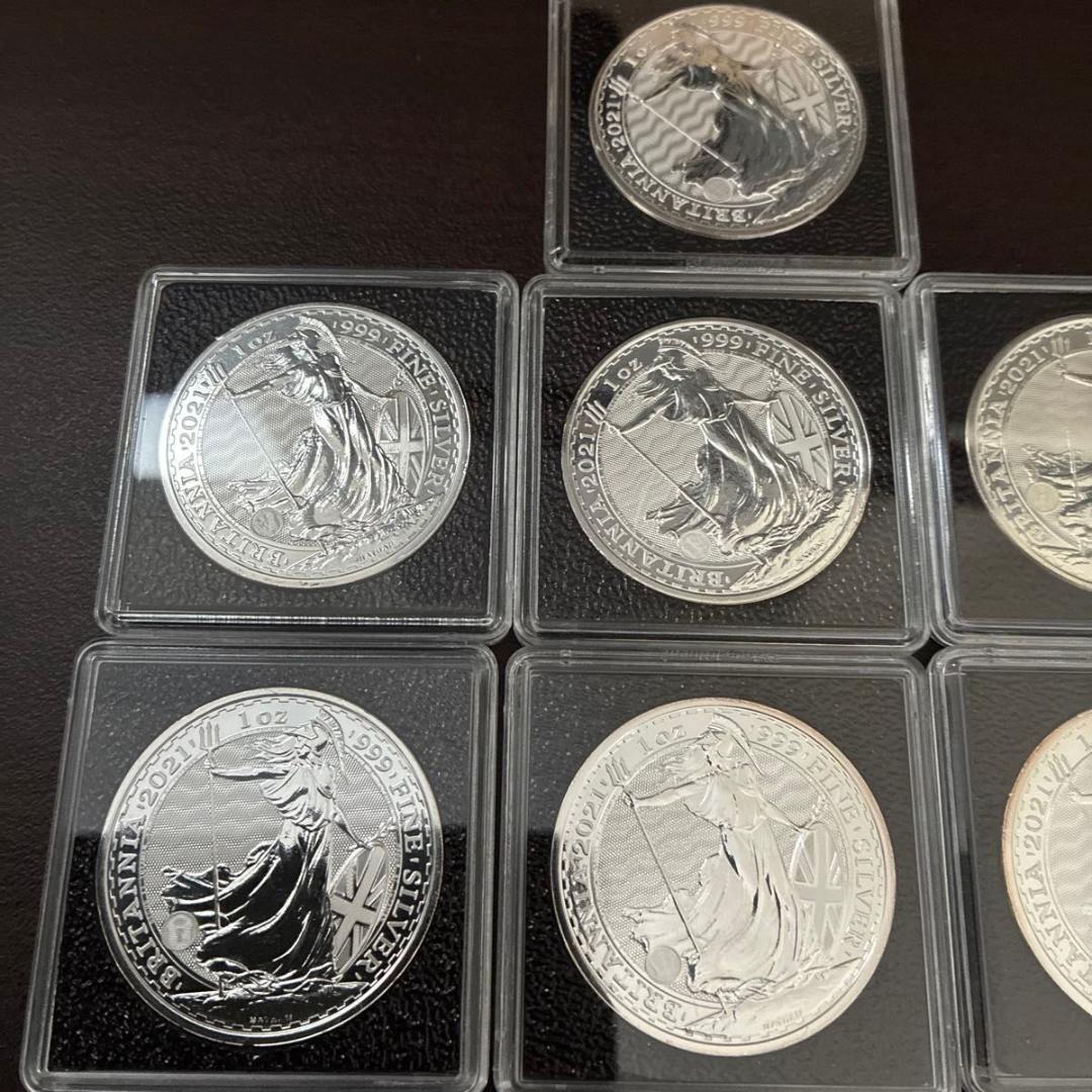 2021年　イギリス　ブリタニア銀貨 1オンス　10枚セット　ブリタニア