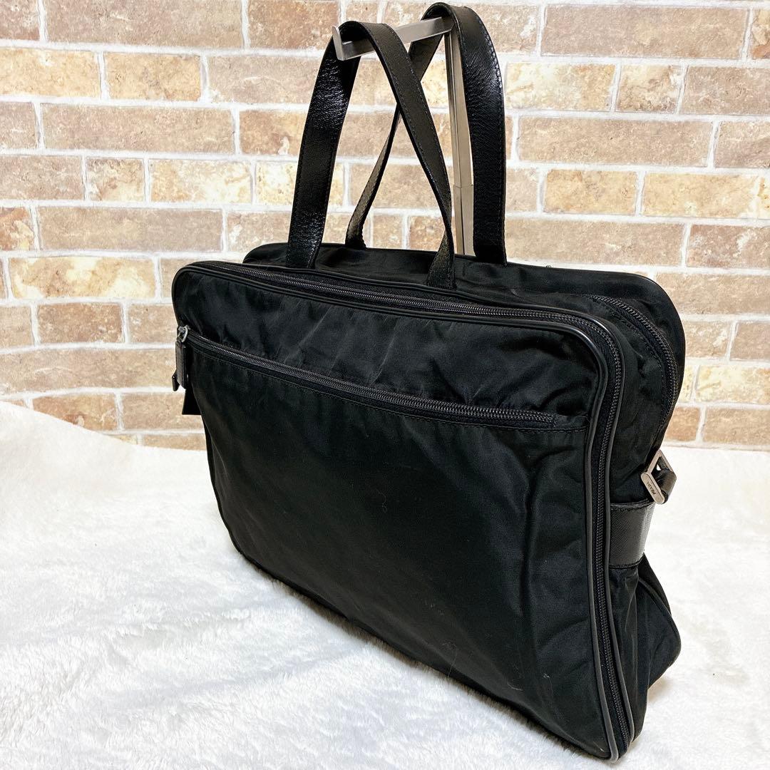 PRADA プラダ　ビジネスバッグ　ブリーフケース　トライアングルロゴ　ナイロン