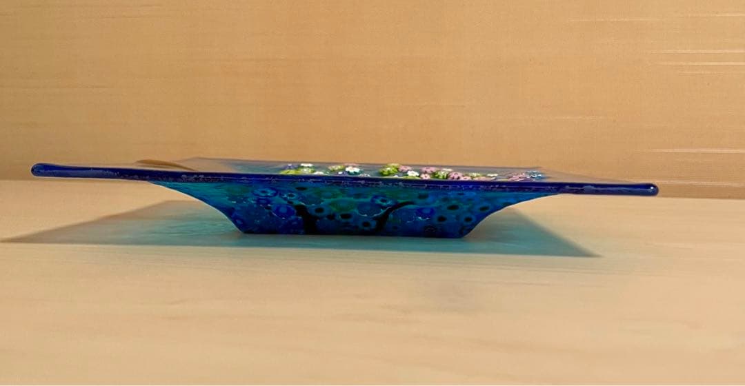 ★未使用保管品　ベネチアガラス　飾り皿