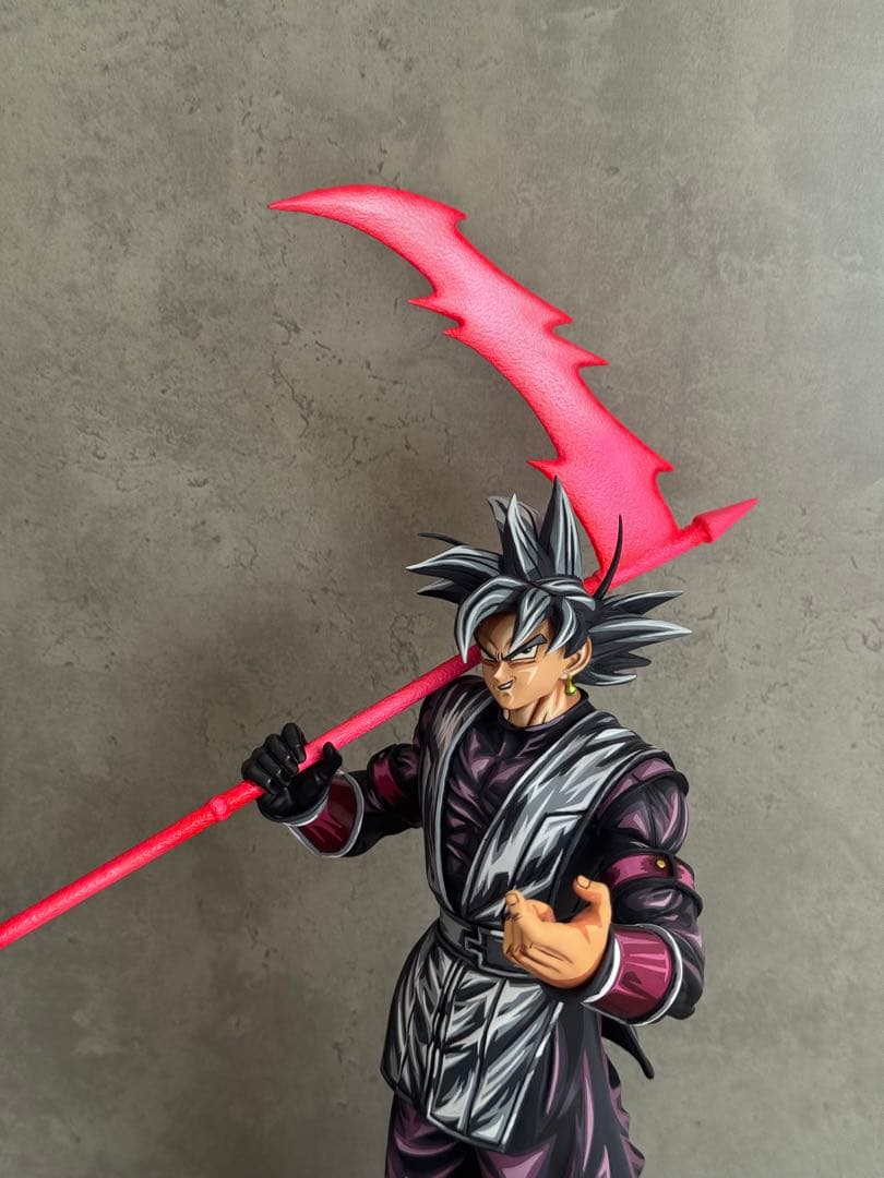 ドラゴンボール ブラック悟空フィギュア 頭2種、台座付き