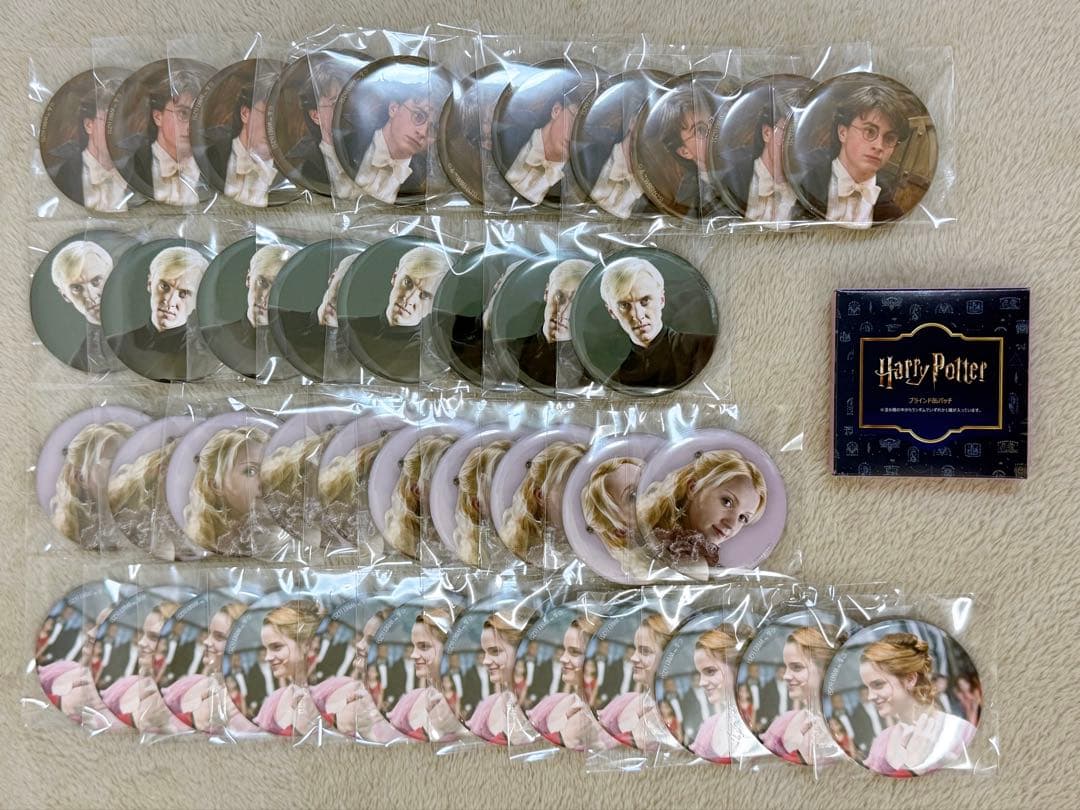 ハリーポッター　ハリポタ　flapper 缶バッジ　ドラコ　スネイプ　他　90個