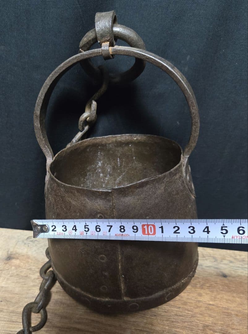 希少？鉄製の古道具詳細不明中国？インド？　アンティークインテリア骨董市オブジェ