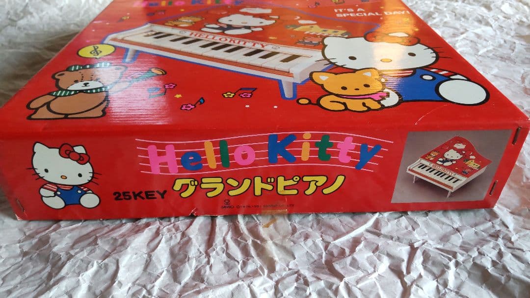 【未使用】HELLO KITTY キティ グランドピアノ 25KEY レトロ
