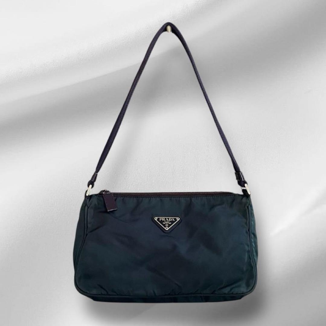 【美品】 PRADA プラダ ショルダーバッグ ナイロン w10