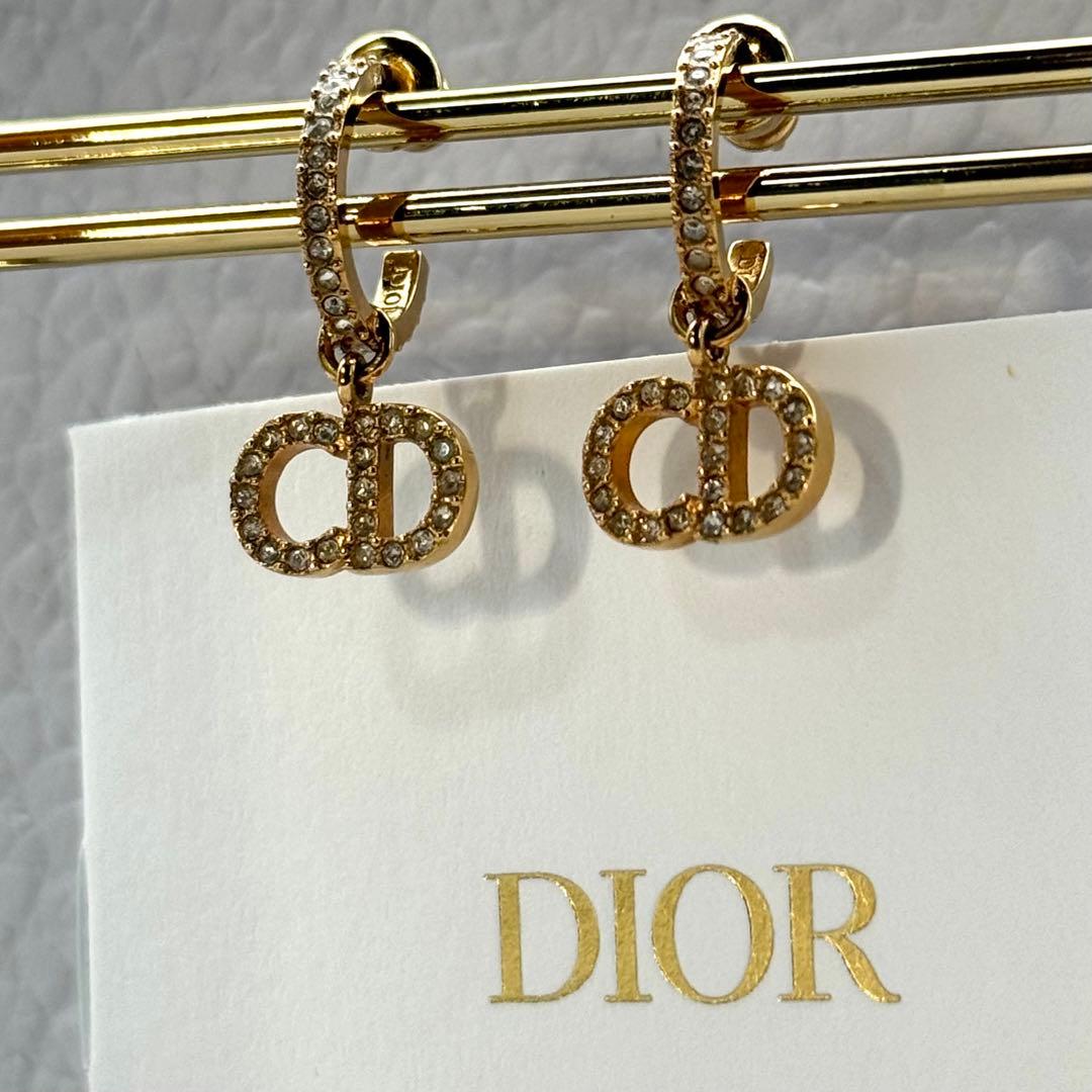 現行✨ ディオール クレール ディー リュヌ ピアス ラインストーン 両耳用