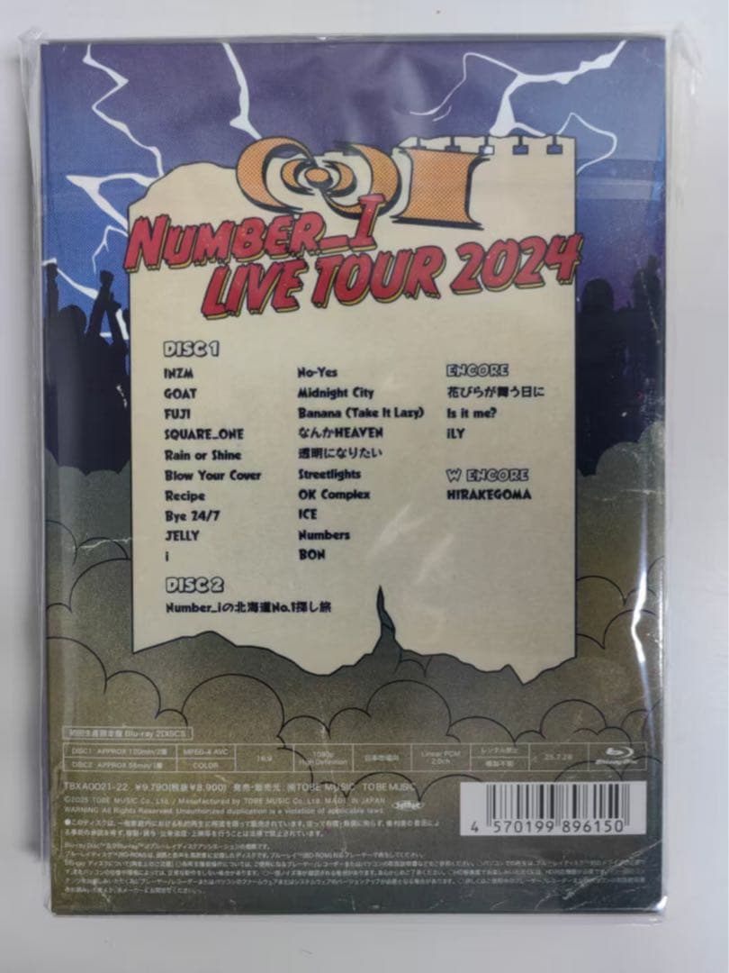 Number_i LIVETOUR2024 No.I初回生産限定盤Blu-ray