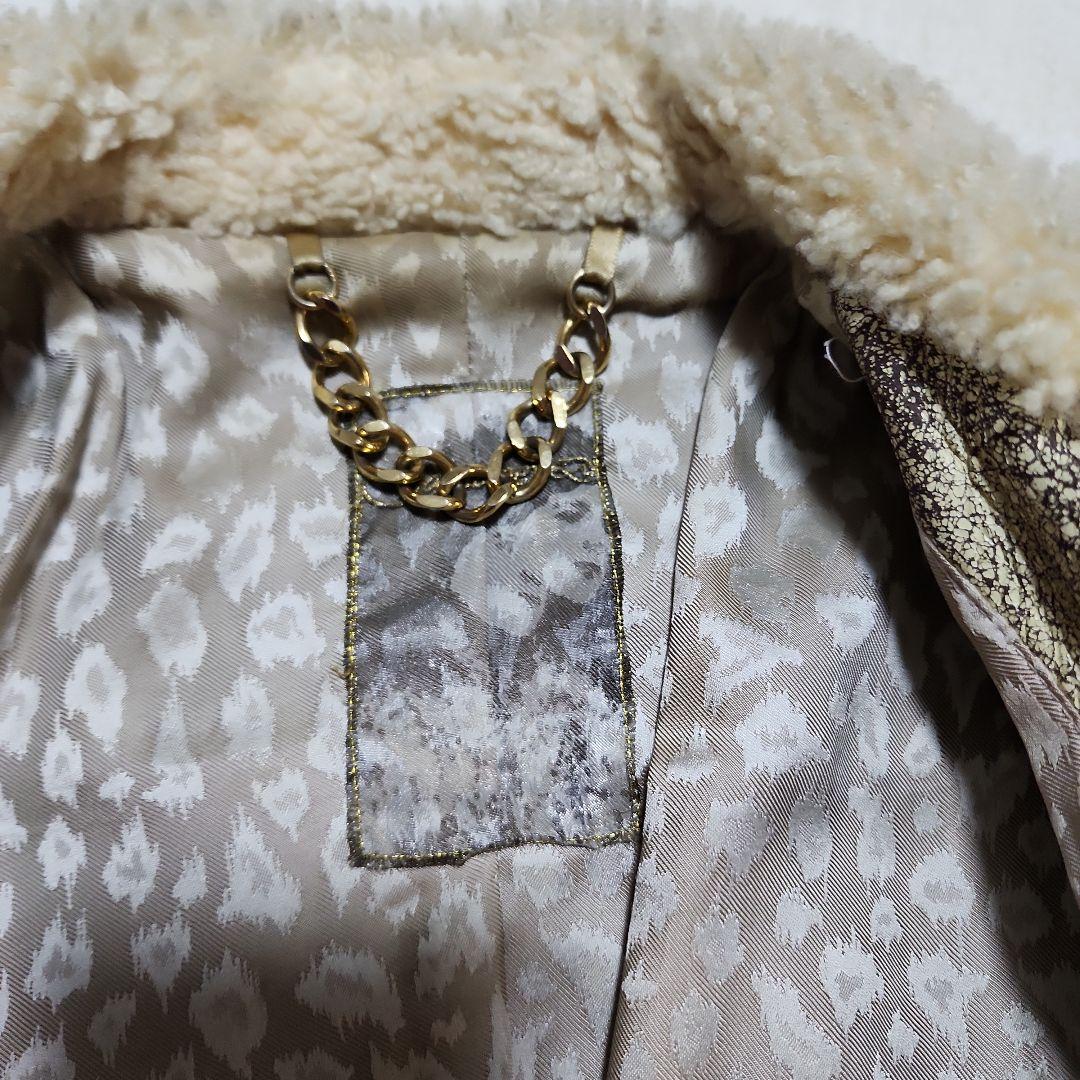 galaabenD　ガラアーベント　クラッシュ加工ダブルライダースジャケット　M