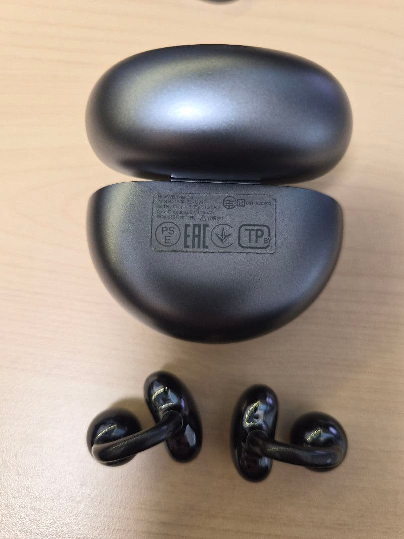 か*ぇ様 HUAWEI FreeClip Black ワイヤレス充電可能