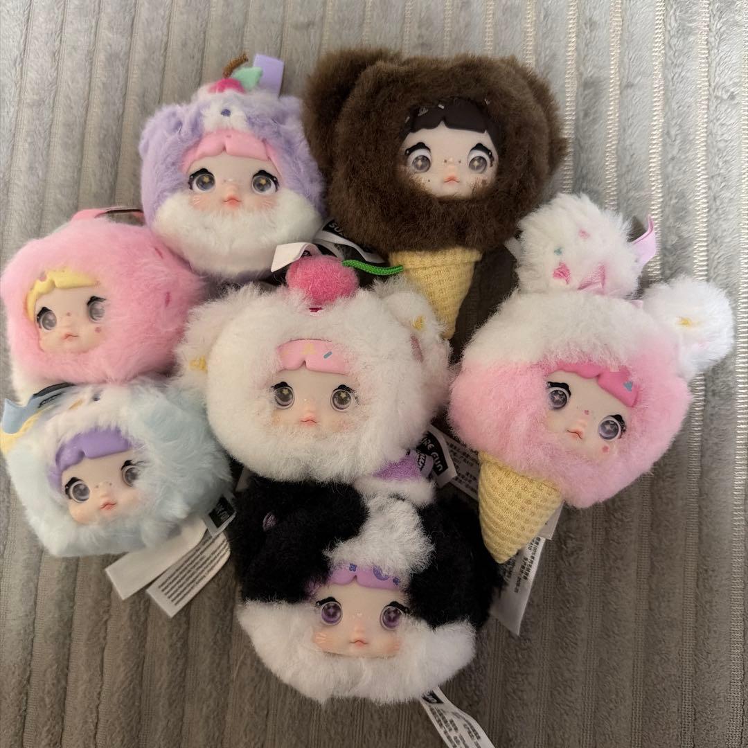 Nommiちゃんアイスクリーム型ぬいぐるみ7体セット