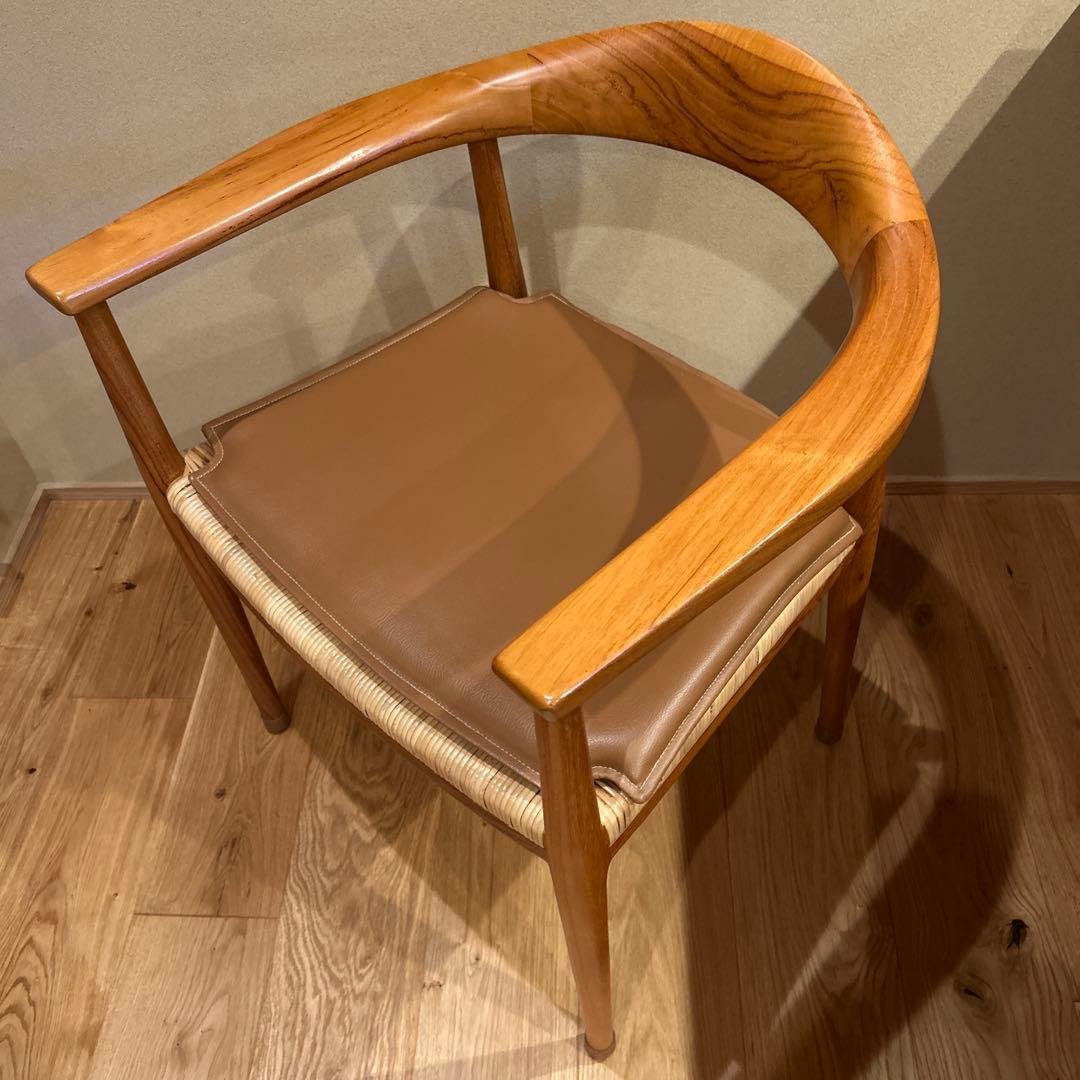 サンフラワーラタン　ダイニングチェア④専用クッション付き