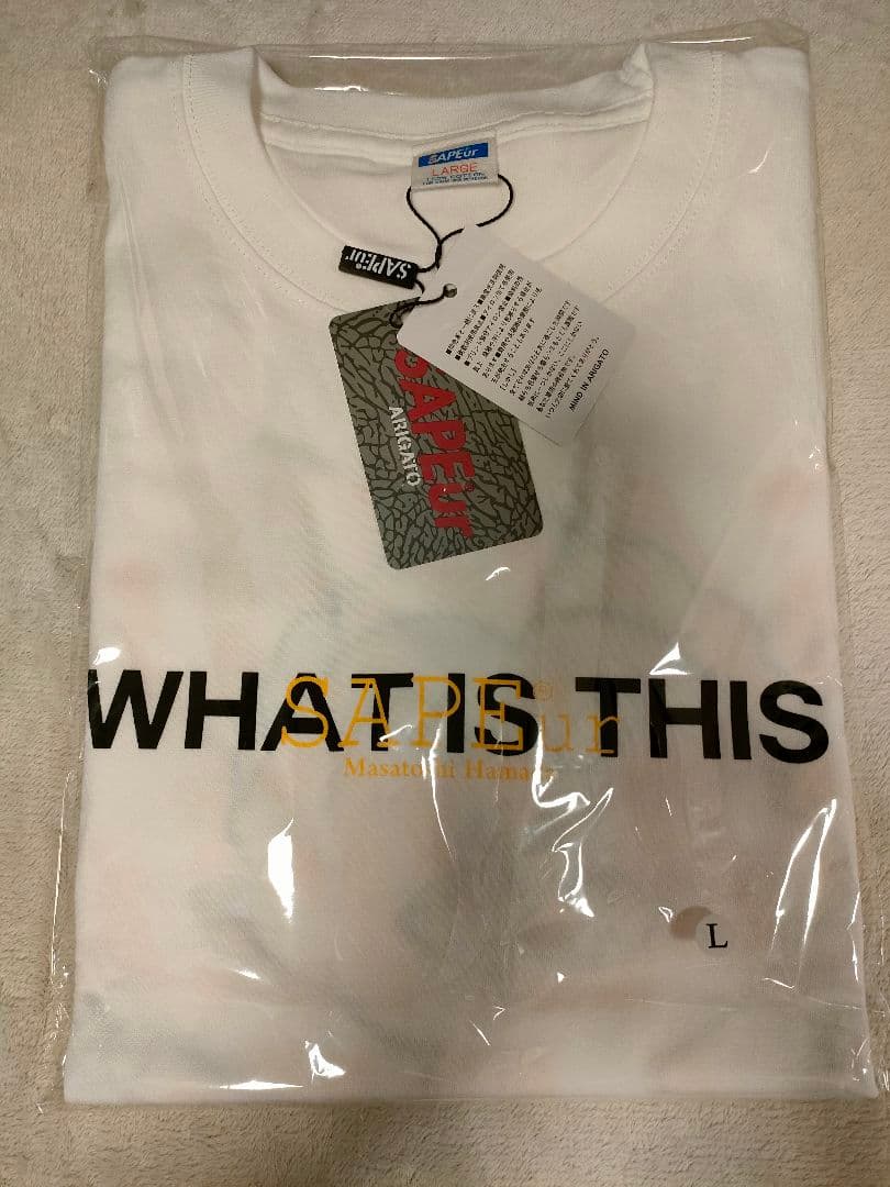 浜田雅功展 × SAPEur 限定コラボtee 空を横切る飛行機雲　Lサイズ
