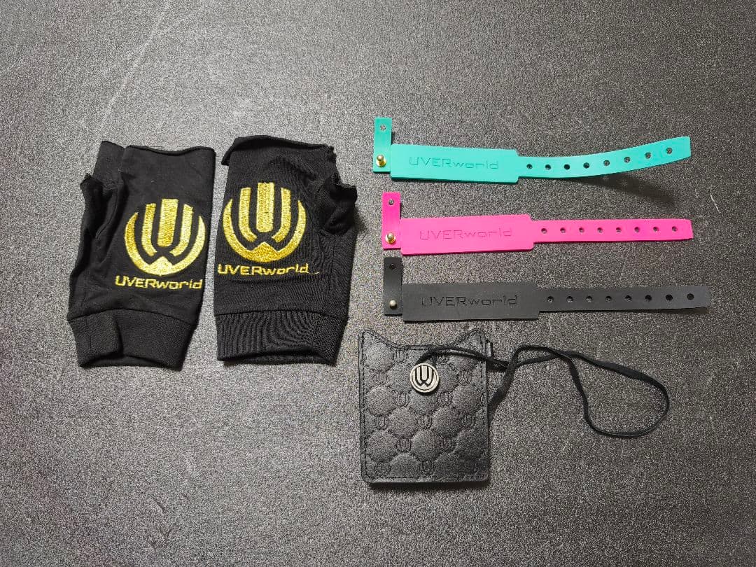 uverworld ウーバーワールド グローブ、マネークリップ、ラバーブレス