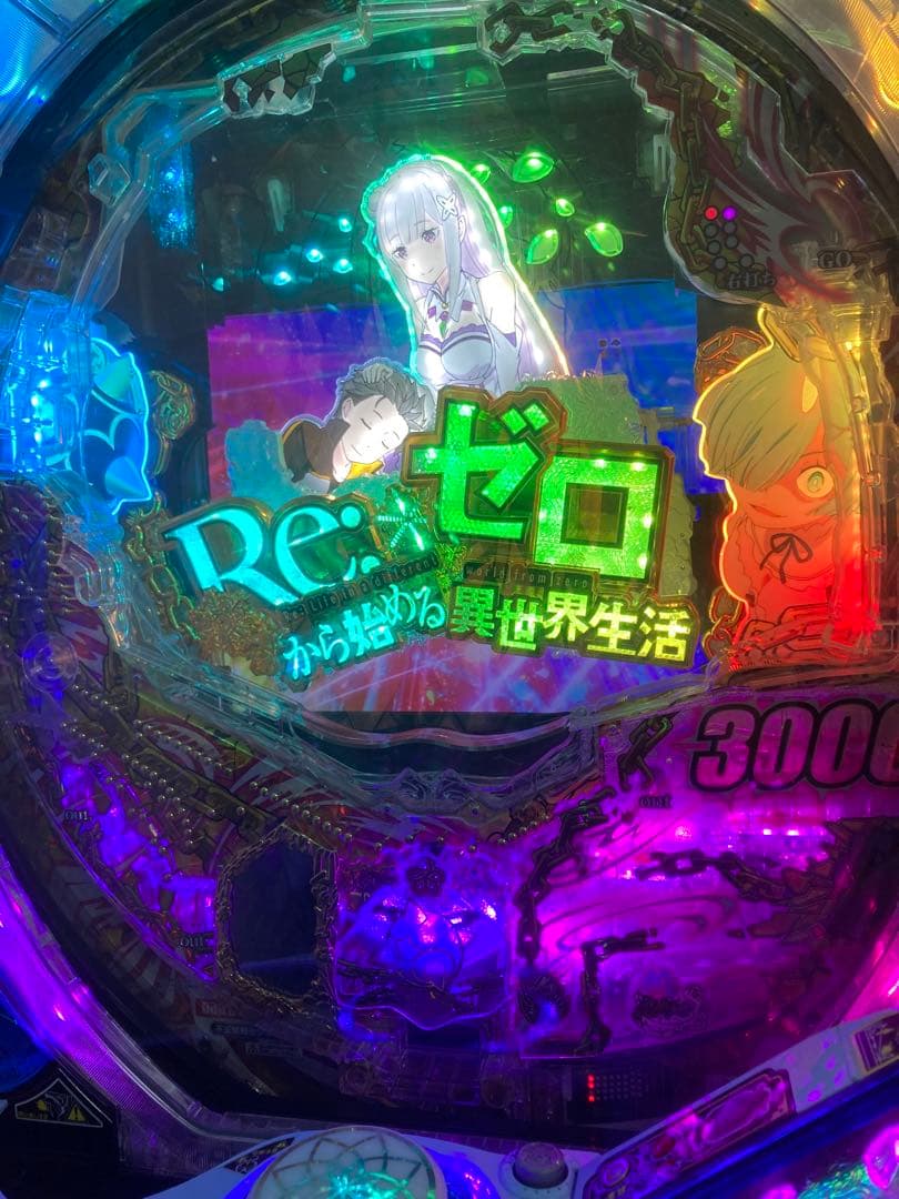 リゼロ　鬼がかり　パチンコ　実機　　オートプレイ仕様　データカウンター付き