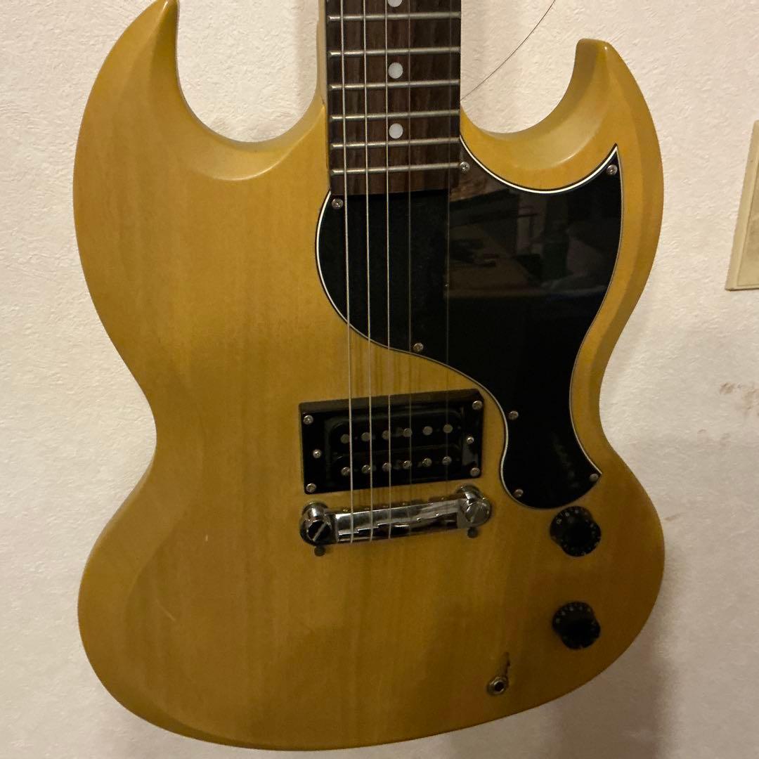 Epiphone SG Junior TVイエロー エピフォン 弦張変え対応