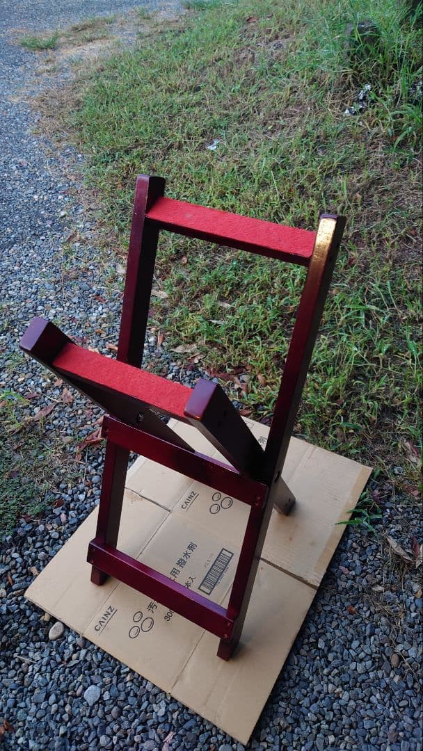 木製 赤 和太鼓スタンドB