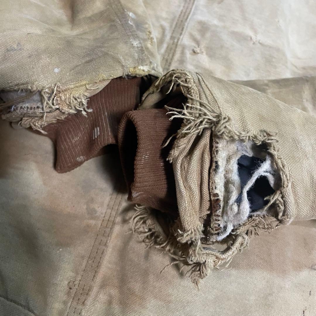 80s Carhartt USA製 トラディショナルジャケット 短丈 襤褸