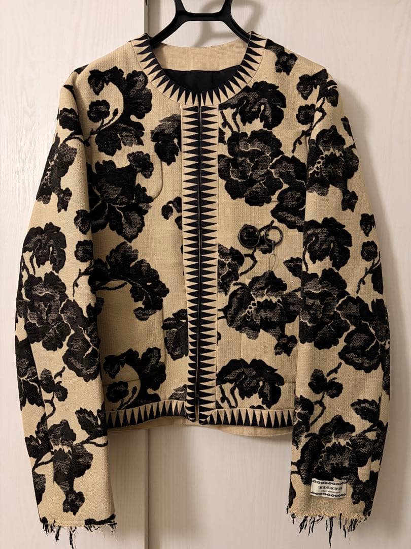 【1/10まで】UNDERCOVER 24SS ノーカラー ジャガードジャケット