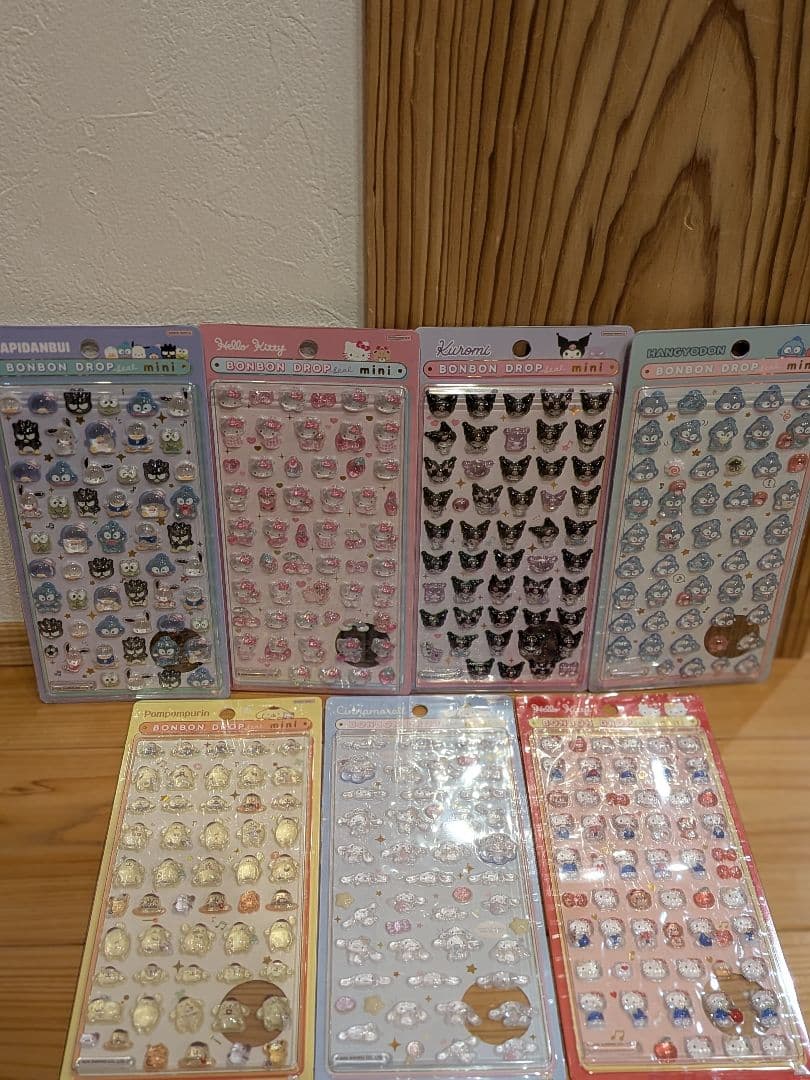 【正規品】ボンボンドロップシール　サンリオ mini　　　7点セット