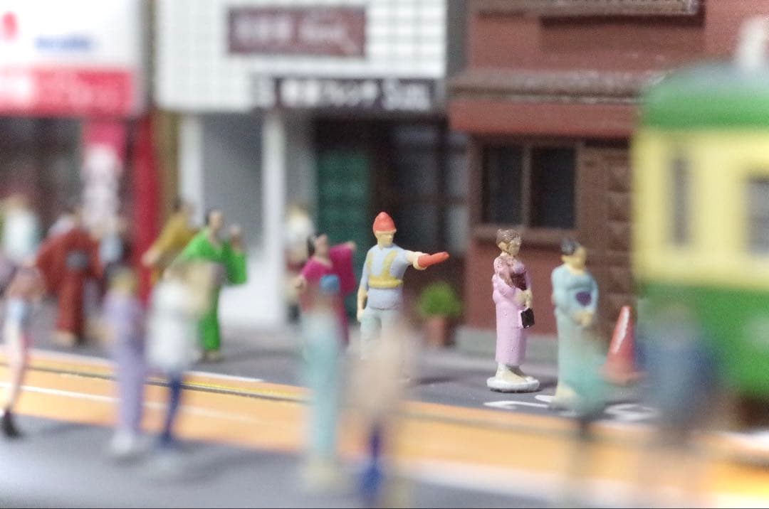 江ノ電 腰越のお祭り 鉄道ジオラマ展示台 Nゲージ Bトレ 鉄コレ 鉄道模型