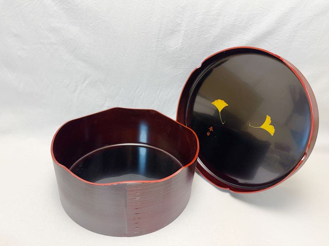 未使用 茶道具 木製真塗 今日 千歳盆 十二点セット 紙箱