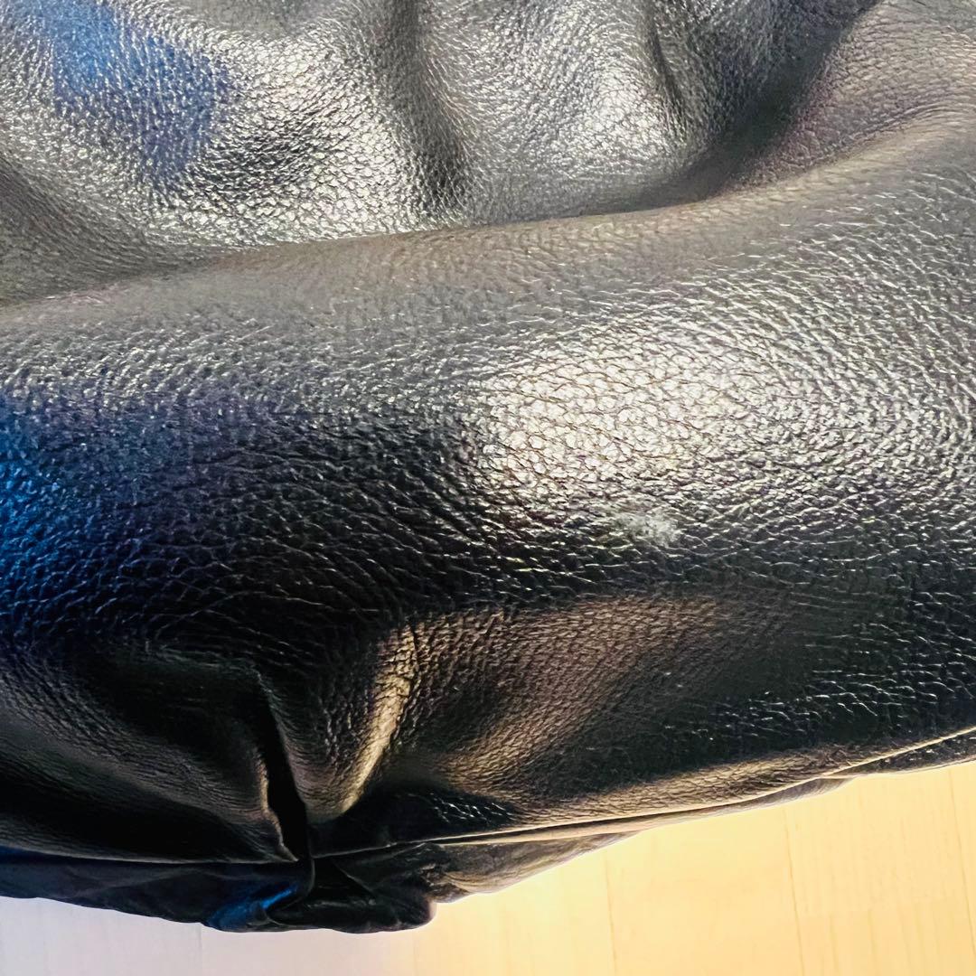 russet レザー巾着4wayショルダーバッグ