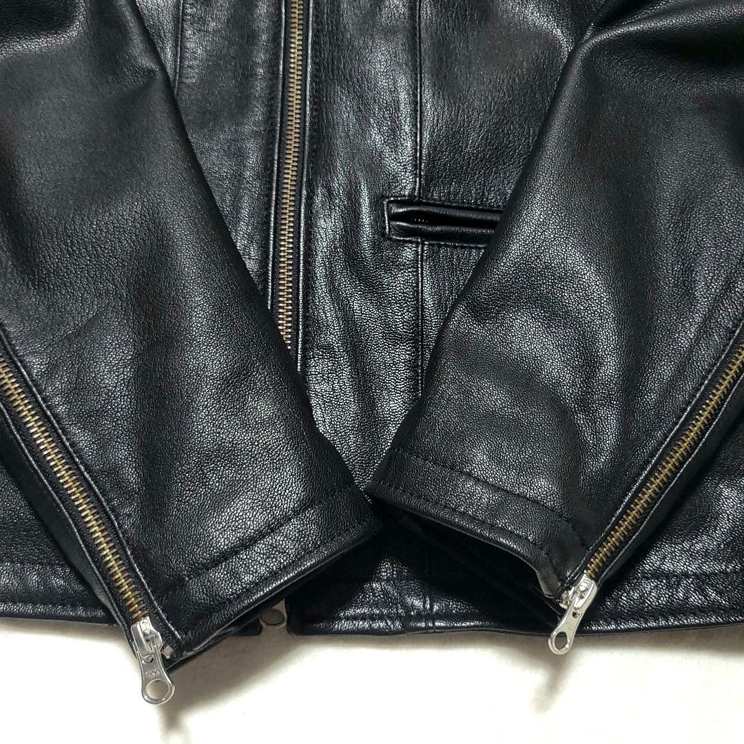 美品 カドヤ　ライダースジャケット EURO CAPP 2WAY レザー フード