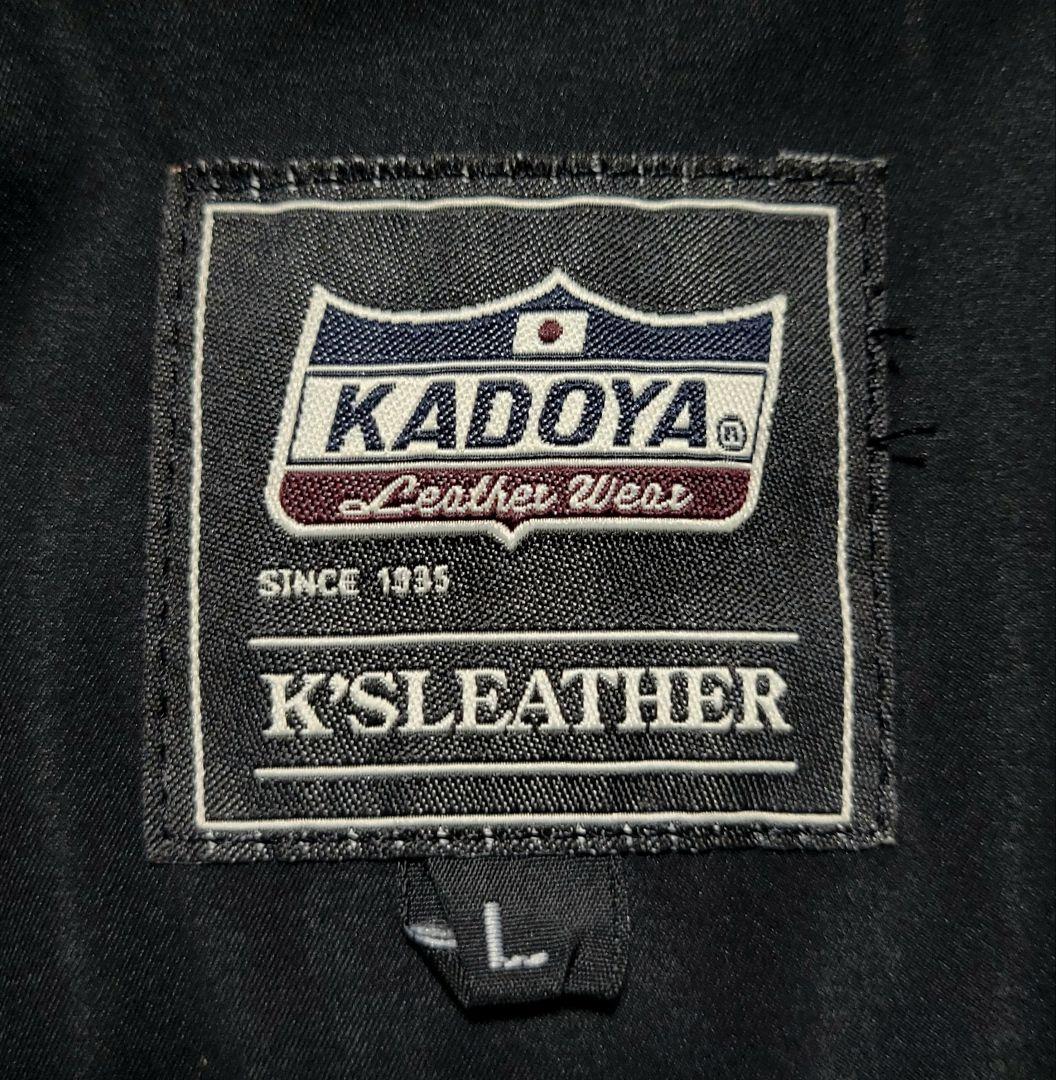 美品 カドヤ　ライダースジャケット EURO CAPP 2WAY レザー フード