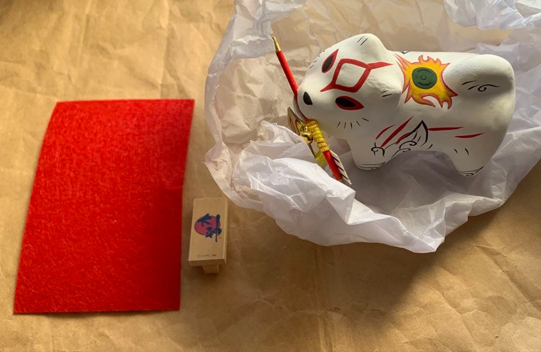 【匿名配送】大神　アマテラス 干支の張子