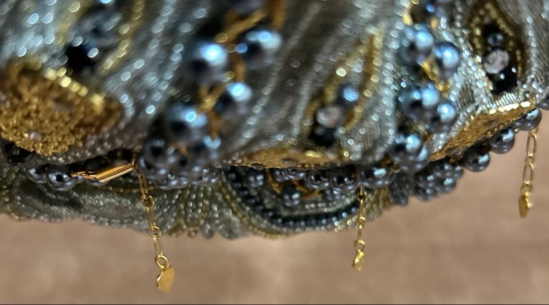 【廃盤品】HASHIMOTO希少　皇室御用達　ハシモト　ビーズバッグ　美品⭐️⭐️⭐️