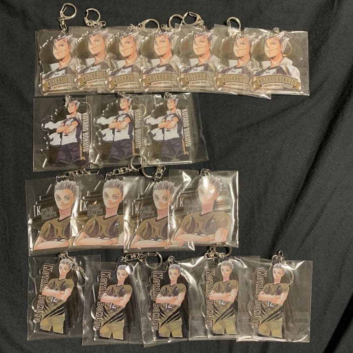 ハイキュー！！ 木兎光太郎 ステータスカード 缶バッジ キーホルダー