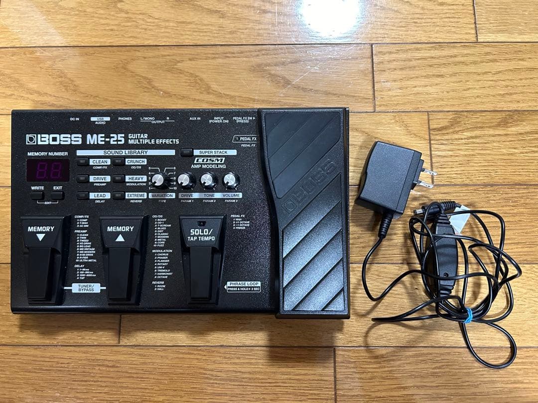 BOSS ME-25 ギターエフェクター　ACアダプター付