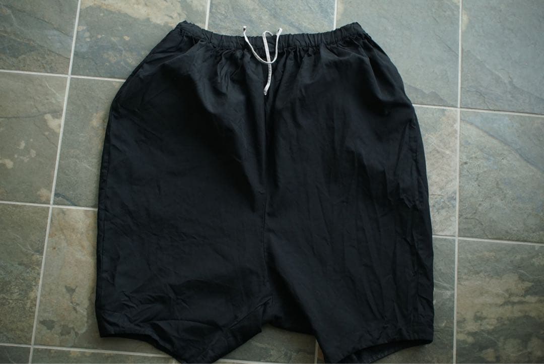 18ss comme des garçons ポリ縮 ワイド サルエル パンツ