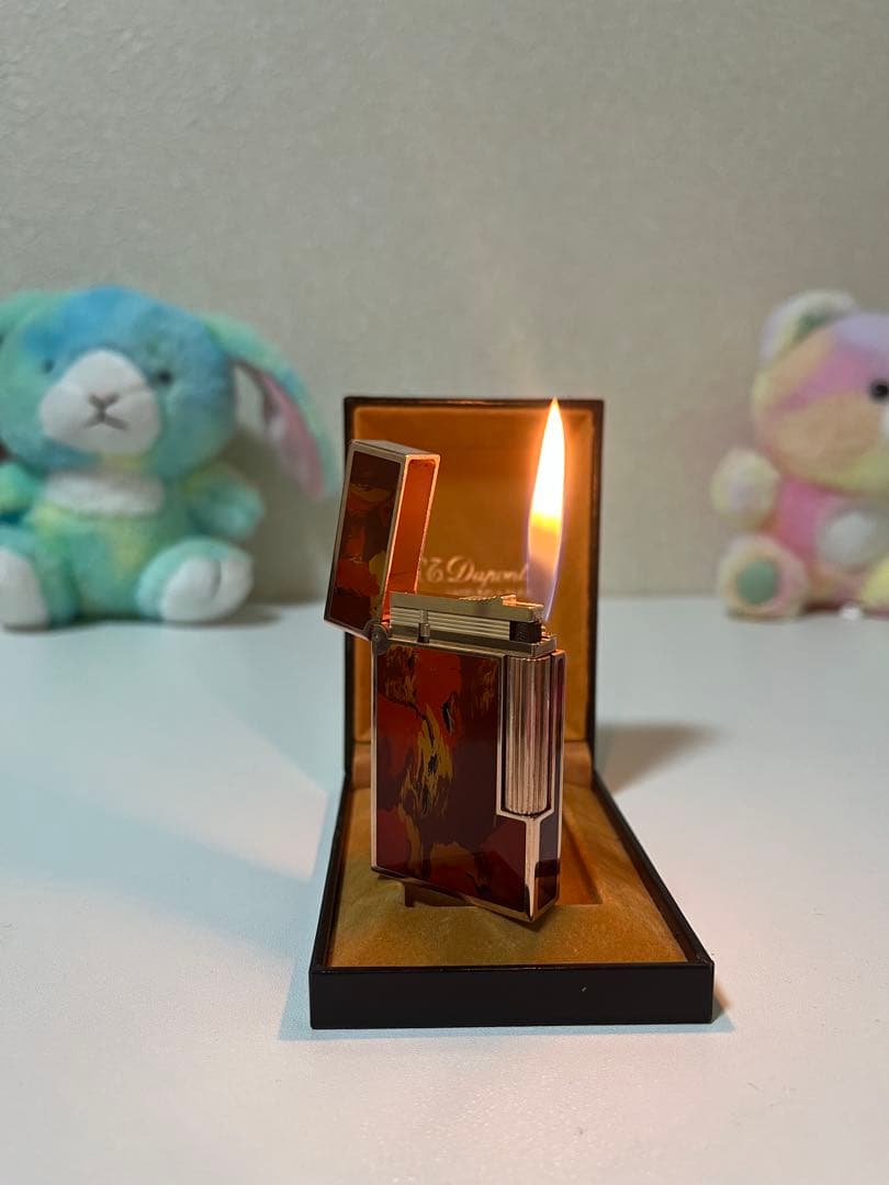 デュポンライター　ガスライター　超レアモデル、純正漆　高額モデル　ほぼ新品　本物