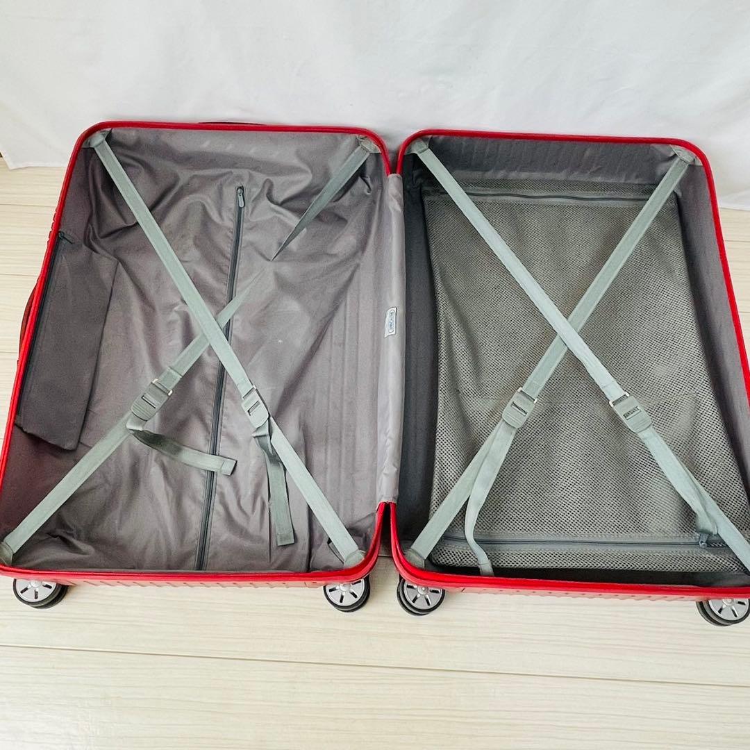 美品　リモワ　サルサ　104L 4輪　マットレッド　大容量　TSA 廃盤