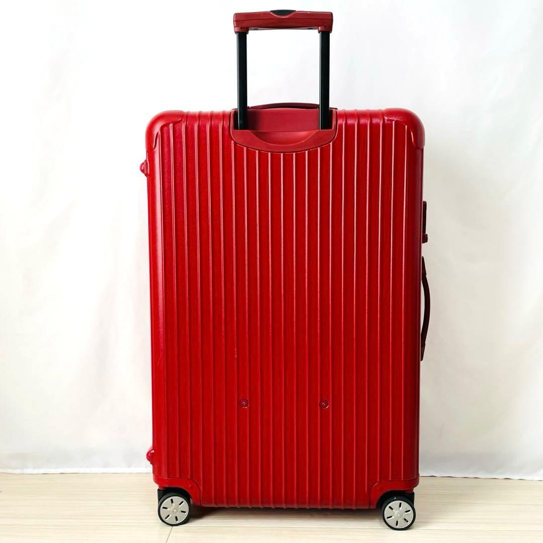 美品　リモワ　サルサ　104L 4輪　マットレッド　大容量　TSA 廃盤