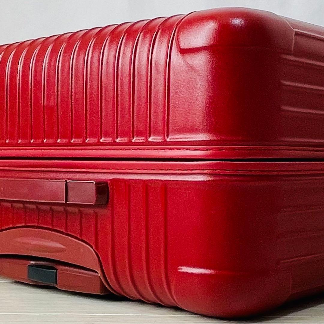 美品　リモワ　サルサ　104L 4輪　マットレッド　大容量　TSA 廃盤