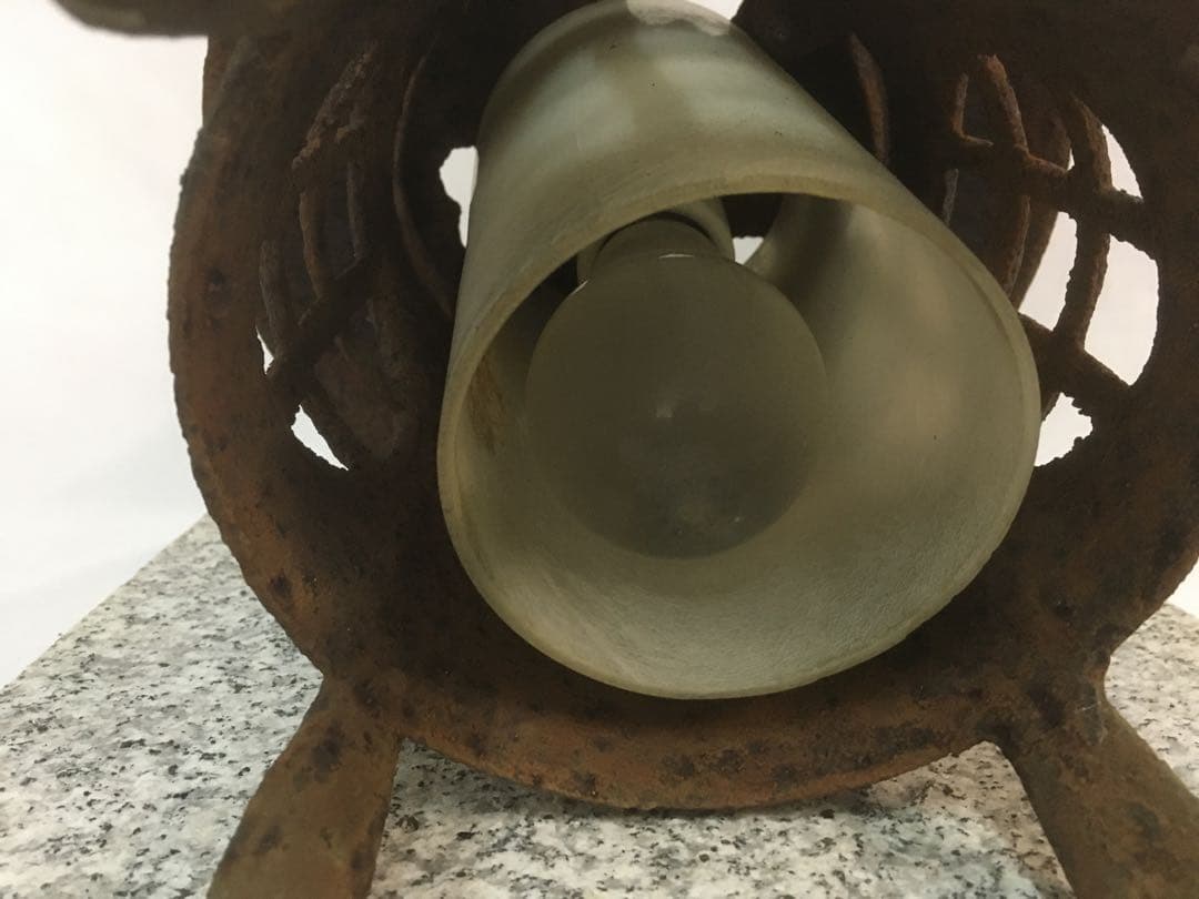 古民具 錆あり 吊り灯ろう 吊り灯籠 燈籠 鉄製 ヴィンテージ アンティーク