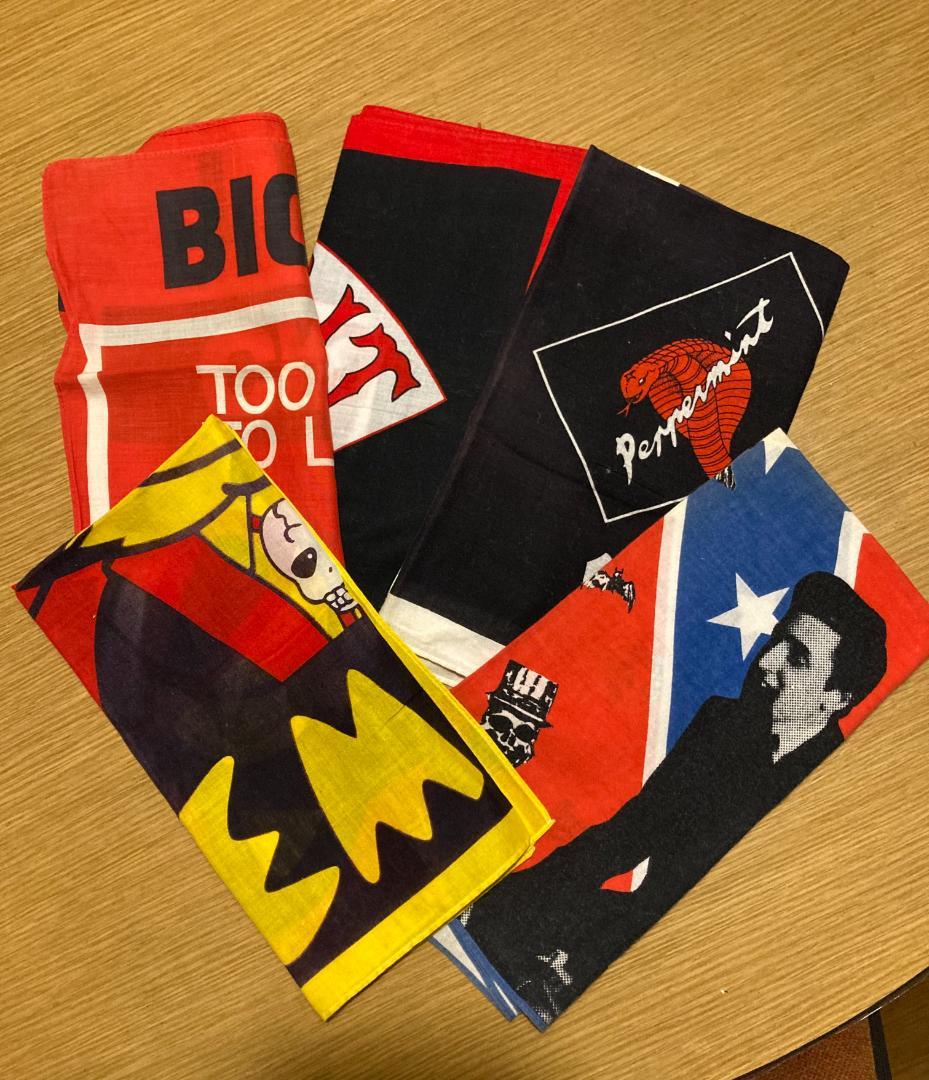 中古 クリームソーダ・ペパーミント バンダナ ５枚セット