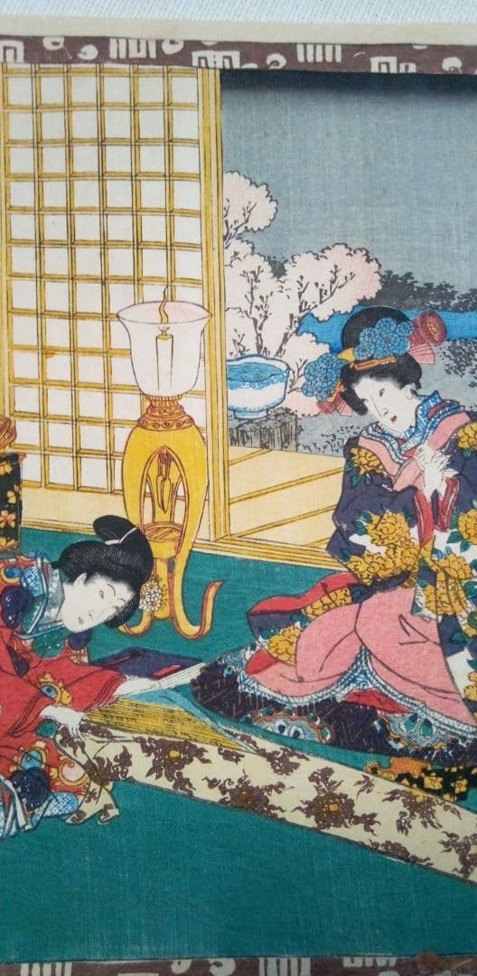 浮世絵、其姿紫の写繪五十三、三代歌川豊国画(国貞)