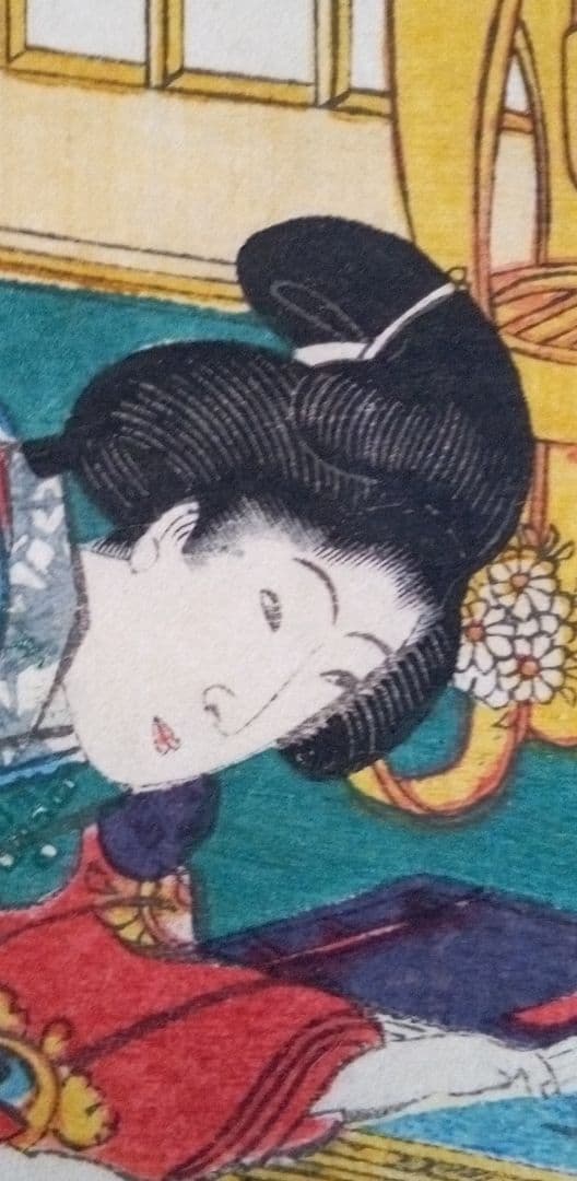 浮世絵、其姿紫の写繪五十三、三代歌川豊国画(国貞)